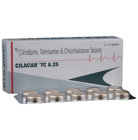 cilacar tc 6.25mg tablet 10's